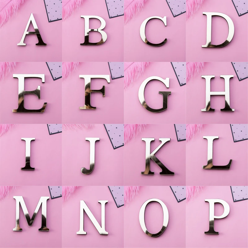 3D Silver English Alphabet Wall Sticker Acrylic Mirror Living Room Festival Party Decoration DIY Art Mural Home Decoration
3D Silver English Alphabet Wall Sticker Acrylic Mirror Living Room Festival Party Decoration DIY Art Mural Home Decoration