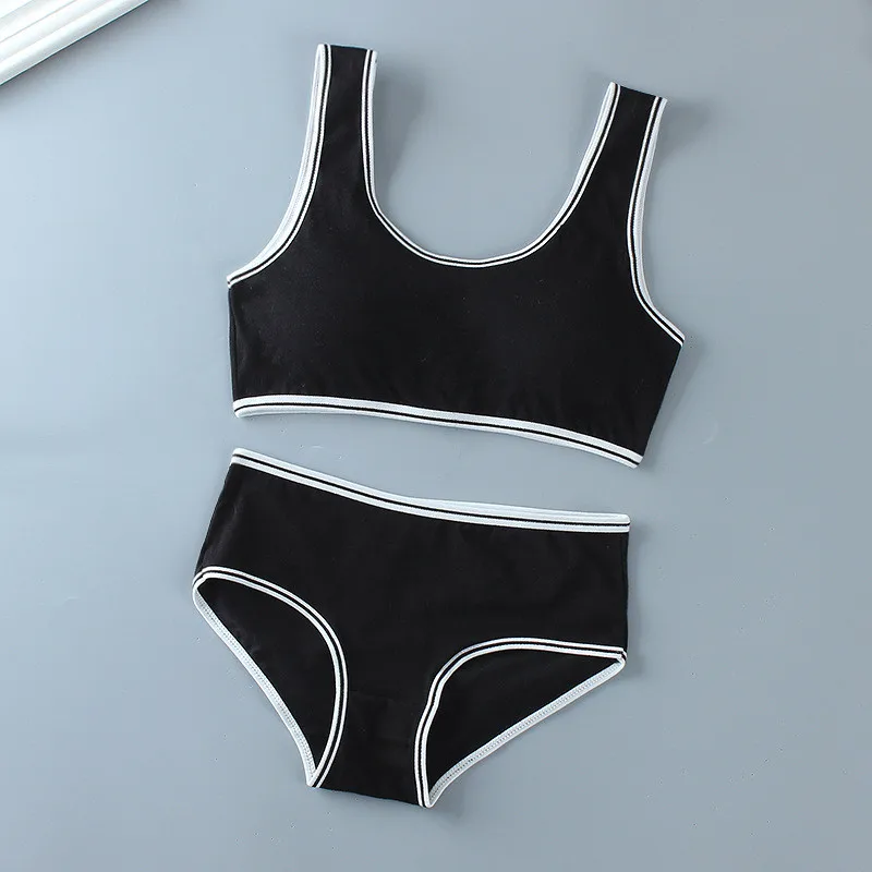 New Adolescent Girls Bra Underwear Set Girl Student Cotton Wrap Chest + Panty Set Printed Letters Cute 8-16Y Tube Top
New Adolescent Girls Bra Underwear Set Girl Student Cotton Wrap Chest + Panty Set Printed Letters Cute 8-16Y Tube Top