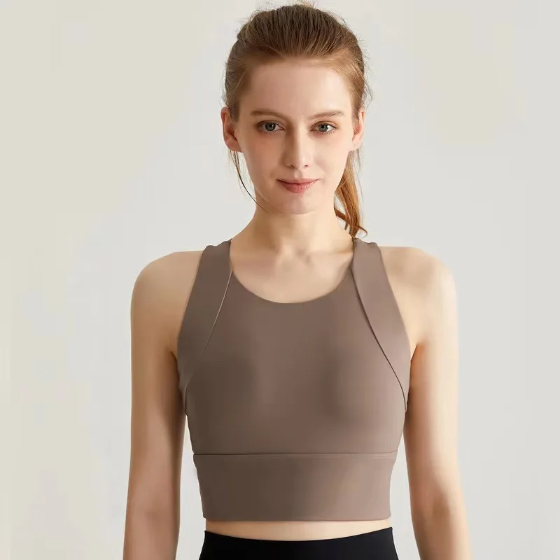 Summer High Intensity Yoga Tank Top Integrated Cup Shockproof Back Top With Chest Cushion Fitness Sports Bra For Women
Summer High Intensity Yoga Tank Top Integrated Cup Shockproof Back Top With Chest Cushion Fitness Sports Bra For Women