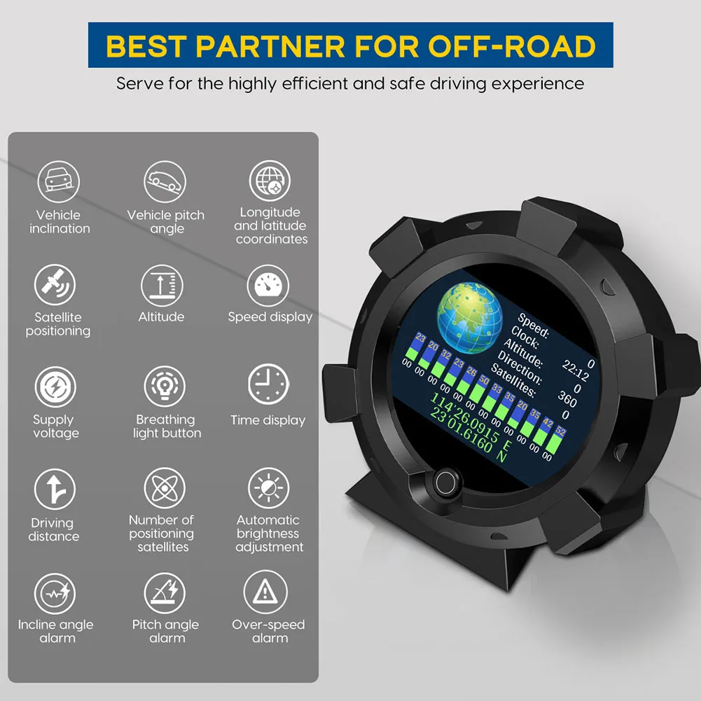 AUTOOL X95 Car Multifunctional GPS MPH KMH Speed Slope Meter Inclinometer
AUTOOL X95 Car Multifunctional GPS MPH KMH Speed Slope Meter Inclinometer