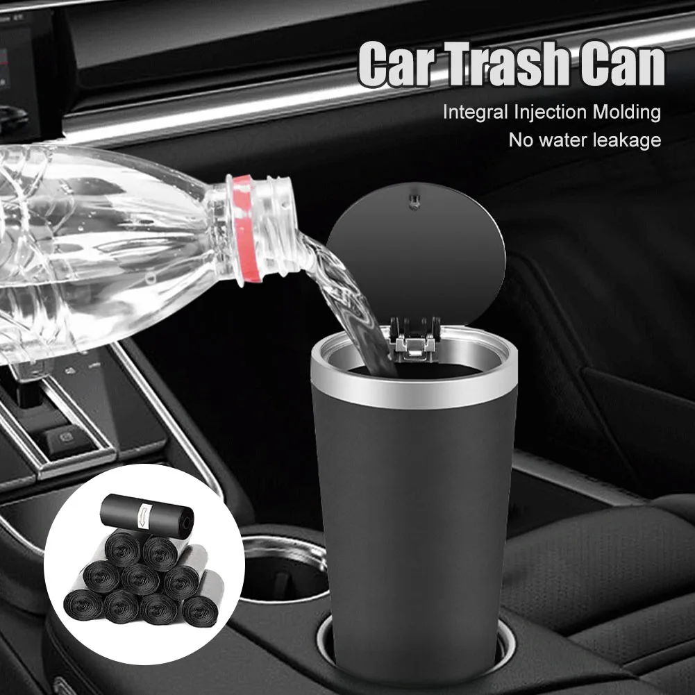 Mini Car Trash Can Cup Holder Trash Bin with Lid Leakproof Garbage Can Washable with 150Pcs Disposable Trash Bag Car Accessories
Mini Car Trash Can Cup Holder Trash Bin with Lid Leakproof Garbage Can Washable with 150Pcs Disposable Trash Bag Car Accessories