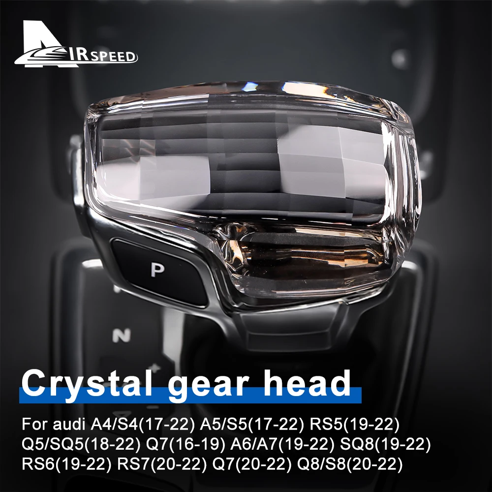 

Crystal Handles Head Trim For Audi A4/S4 A5/S5 RS5 Q5/SQ5 Q7 A6/A7 SQ8 RS6 RS7 Q7 Q8/S8 Car Gear Shift Knob Cover Accessories
