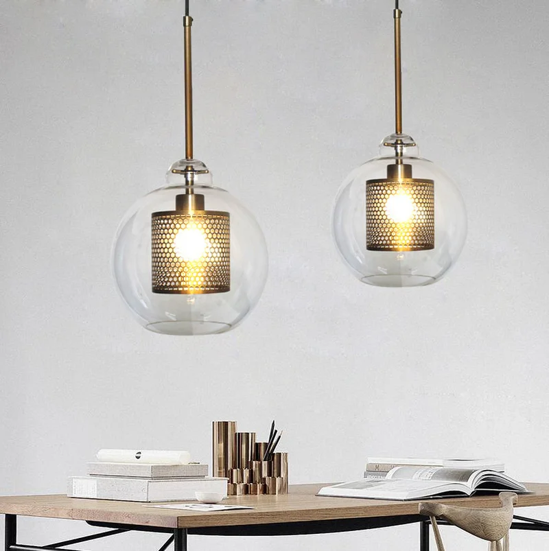 Metallic Grid Glass Ball Loft Industrial Wind Retro Small Chandelier Hotel Restaurant Art Personality Lamps
Metallic Grid Glass Ball Loft Industrial Wind Retro Small Chandelier Hotel Restaurant Art Personality Lamps