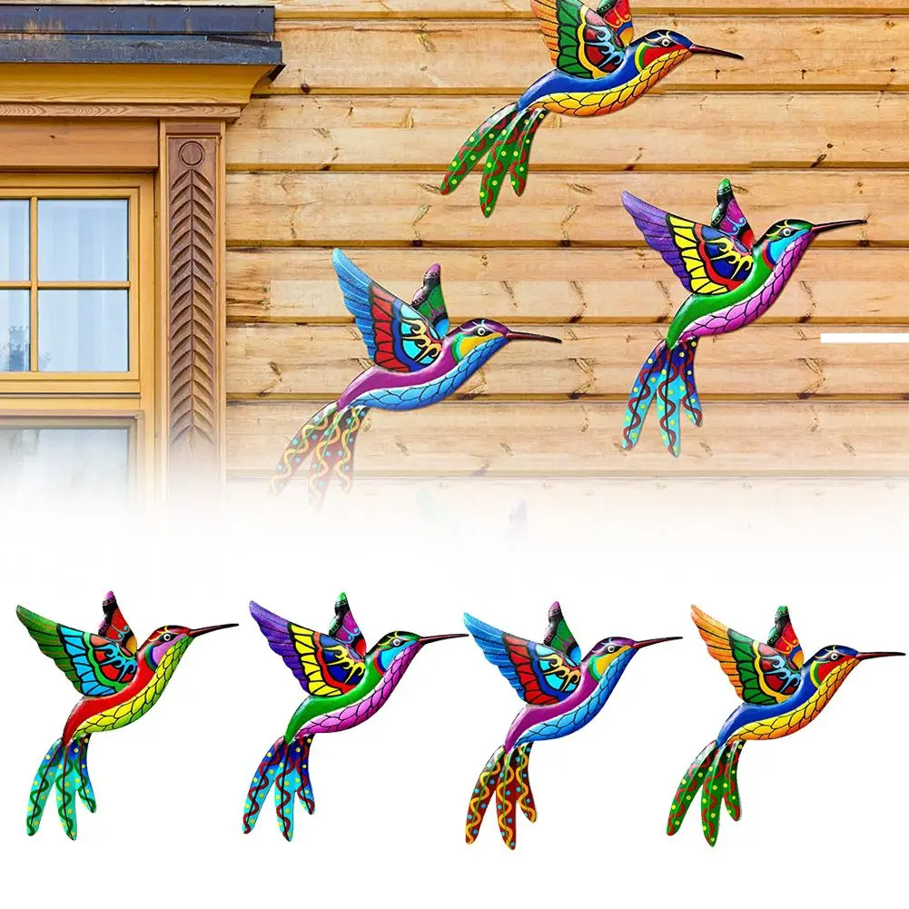 4pcs Metal Hummingbird Bird Wall Artwork Garden Decoration Living Room Art Crafts Ornament Indoor Outdoor Color Bird Multi Color
4pcs Metal Hummingbird Bird Wall Artwork Garden Decoration Living Room Art Crafts Ornament Indoor Outdoor Color Bird Multi Color