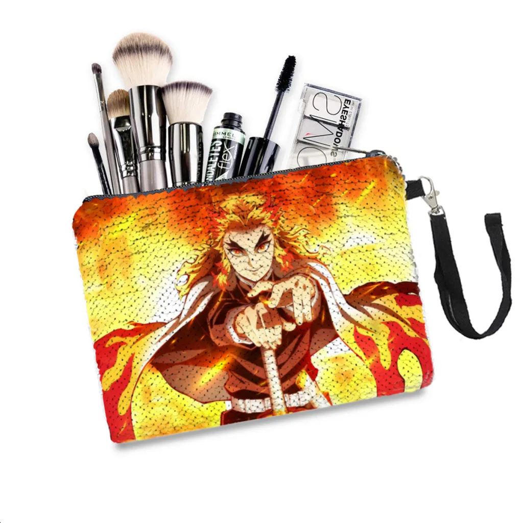 Kyoujurou Sequins Makeup Bag Demon Slayer Anime Women Girl Glitter Portable Cosmetic Bag Small Organizer Pouchs Travel Storage
Kyoujurou Sequins Makeup Bag Demon Slayer Anime Women Girl Glitter Portable Cosmetic Bag Small Organizer Pouchs Travel Storage