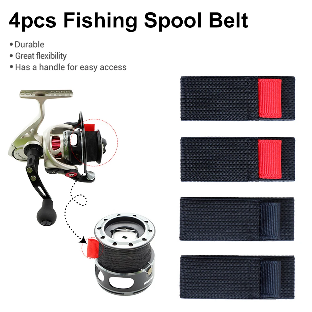 4pcs/pack Elastic Fishing Spool Belt Durable Fishing Spinning Reel Protection Band Fishing Tackles Accessories S/M/L/XL
4pcs/pack Elastic Fishing Spool Belt Durable Fishing Spinning Reel Protection Band Fishing Tackles Accessories S/M/L/XL
