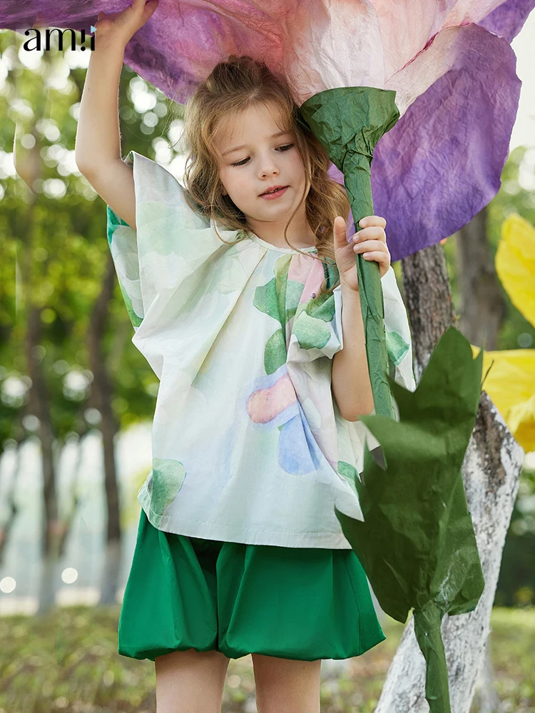 AMII Shirt for Girl Short Sleeve Shirts 2022 Summer New Cotton Floral Tops Puff Sleeve Blouse Cult Kids Clothing 22270004
AMII Shirt for Girl Short Sleeve Shirts 2022 Summer New Cotton Floral Tops Puff Sleeve Blouse Cult Kids Clothing 22270004
