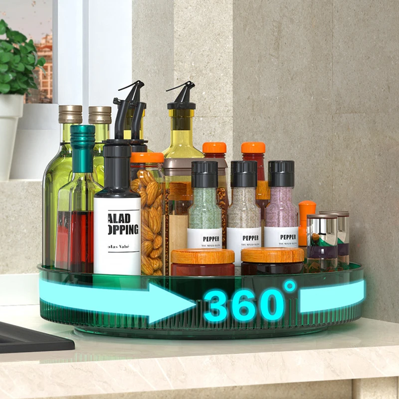 Turntable Rack for Cabinet Spice Rack Round Anti Slip Cosmetics Trays Serving Tray 360° Rotation Countertop Organizer for Shelf
Turntable Rack for Cabinet Spice Rack Round Anti Slip Cosmetics Trays Serving Tray 360° Rotation Countertop Organizer for Shelf