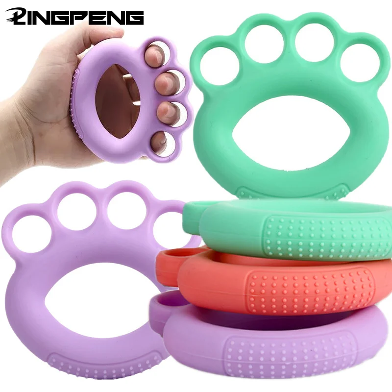 

5-finger Grip Device Grip Ring Finger Exercise Hand Strength Rehabilitation Physiotherapy Finger Trainer Bump Hand Massage Ring