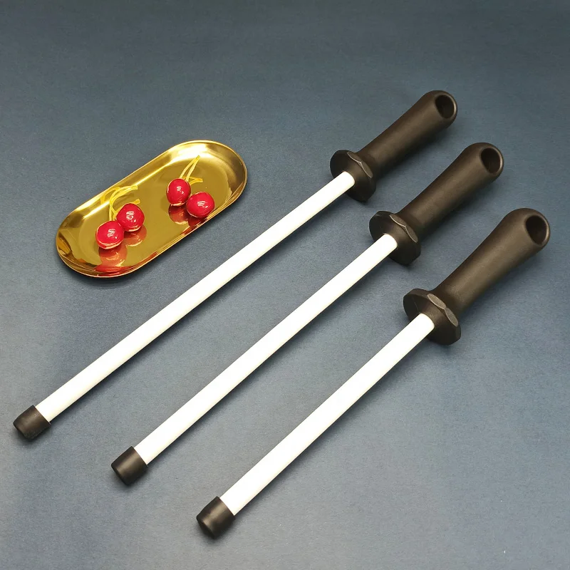 Diamond sharpening rod Tungsten steel carbon Fishhook Curved Surface butcher Ceramic Household honing steel knife sharpener
Diamond sharpening rod Tungsten steel carbon Fishhook Curved Surface butcher Ceramic Household honing steel knife sharpener