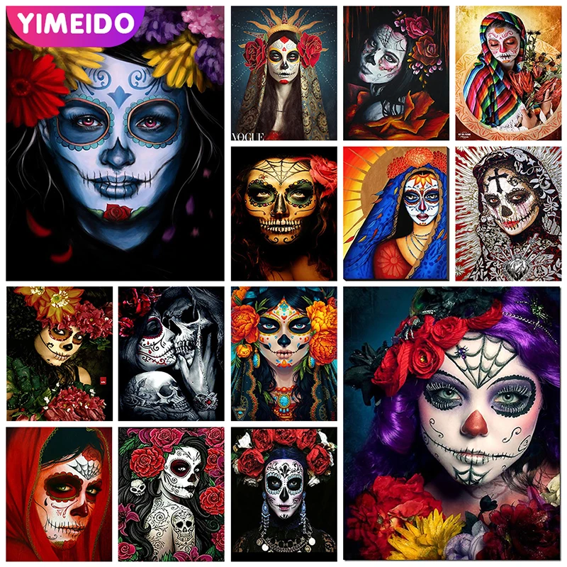YIMEID 5D Diy AB Diamond Painting Horror Skull Diamond Mosaic Halloween Picture Cross Stitch Embroidery Rhinestone Wall Art Gift
YIMEID 5D Diy AB Diamond Painting Horror Skull Diamond Mosaic Halloween Picture Cross Stitch Embroidery Rhinestone Wall Art Gift
