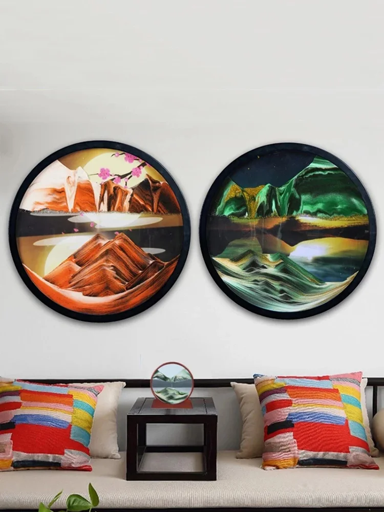 7/10inch Wall Mount Moving Sand Painting Art 3D Deep Sea Sandscape In Motion Flowing Display Frame Round Hanging Home Decoration
7/10inch Wall Mount Moving Sand Painting Art 3D Deep Sea Sandscape In Motion Flowing Display Frame Round Hanging Home Decoration