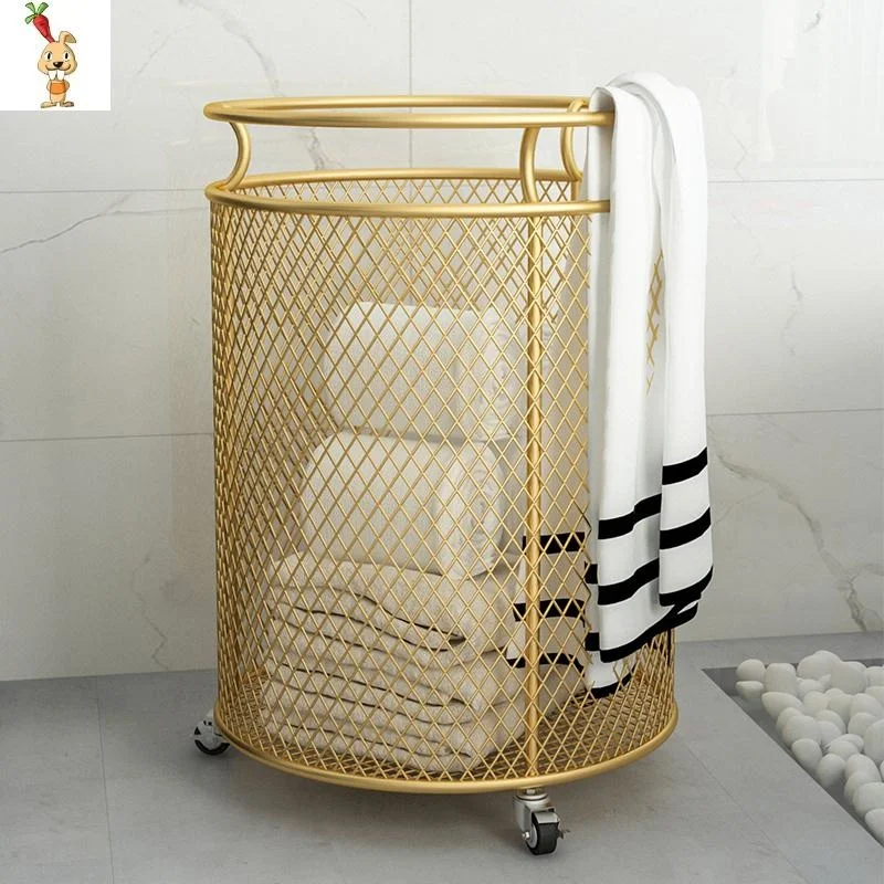 Portable Golden Metal Dirty Clothes Hamper Dirty Cylindrical Laundry Basket Organizer Bathroom Laundry Hamper Sorter 3 Colors 
Portable Golden Metal Dirty Clothes Hamper Dirty Cylindrical Laundry Basket Organizer Bathroom Laundry Hamper Sorter 3 Colors