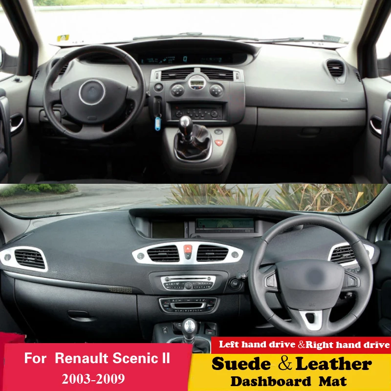 For Renault Scenic II 2003 2004 2005 - 2009 Leather Dashmat Suede Dashboard Cover Pad Dash Mat Carpet Car Styling Accessories
For Renault Scenic II 2003 2004 2005 - 2009 Leather Dashmat Suede Dashboard Cover Pad Dash Mat Carpet Car Styling Accessories