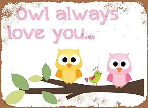 Owl Always Love You Retro Street Sign Household Metal Tin Sign Bar Cafe Car Motorcycle Garage Decoration Supplies
Owl Always Love You Retro Street Sign Household Metal Tin Sign Bar Cafe Car Motorcycle Garage Decoration Supplies