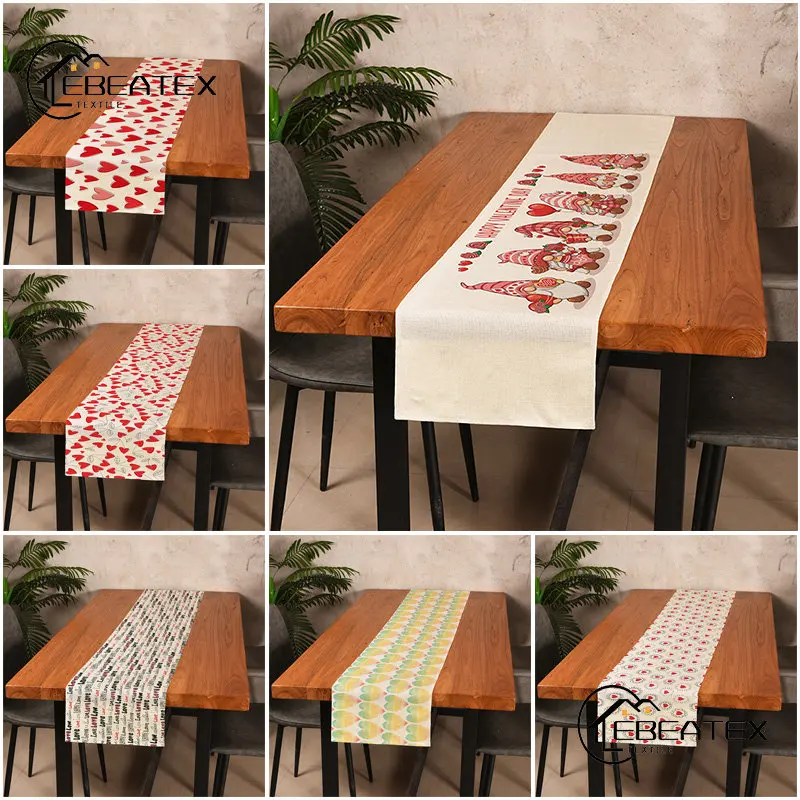 Table Runner Christmas Wedding Valentine's Day Home Decoration Love Linen Printed Table Runners Kitchen Tables Table Cloth Gift
Table Runner Christmas Wedding Valentine's Day Home Decoration Love Linen Printed Table Runners Kitchen Tables Table Cloth Gift