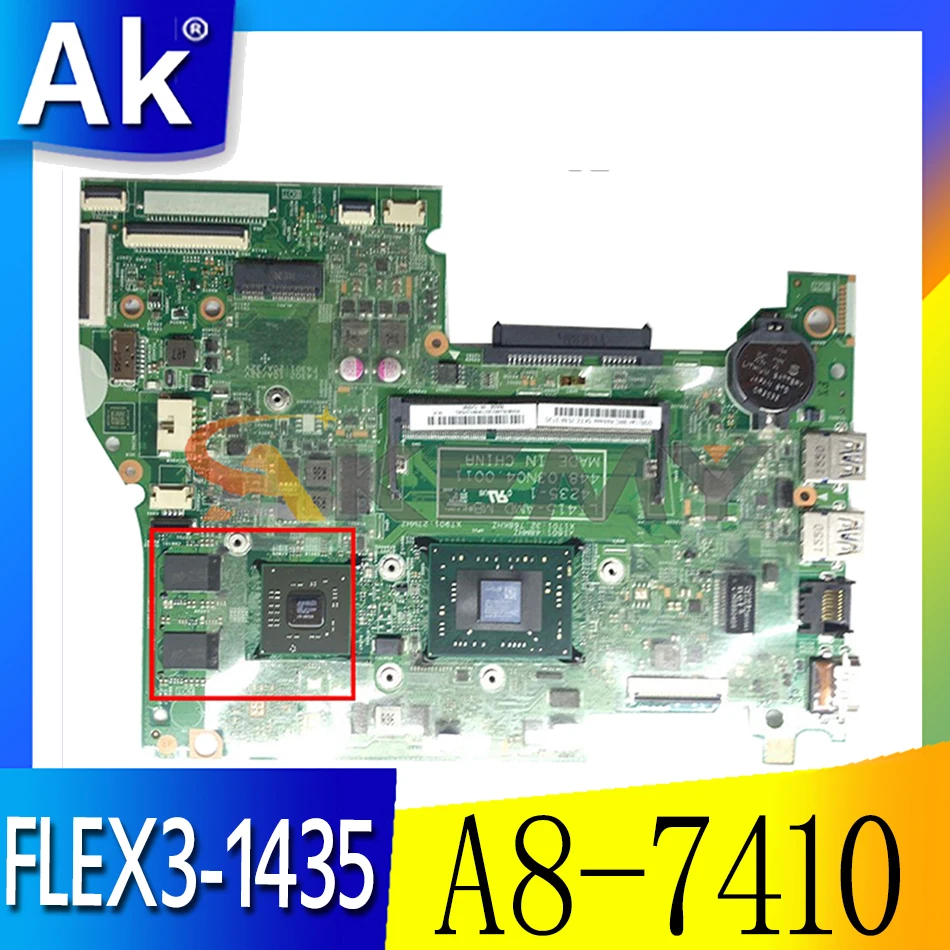 Akemy для Lenovo IdeaPad FLEX3-1435 материнская плата для ноутбука 448.03N04.0011 CPU A8-7410 GPU R5 M330 2G 100% работает
Akemy для Lenovo IdeaPad FLEX3-1435 материнская плата для ноутбука 448.03N04.0011 CPU A8-7410 GPU R5 M330 2G 100% работает