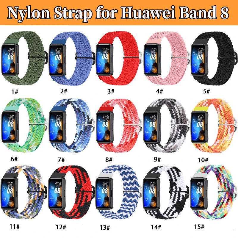Bracelet for HUAWEI Band 8 Strap Elastic Adjustable Nylon Braided Band8 correa Wristband for HUAWEI Band8 Smartwatch Accessories
Bracelet for HUAWEI Band 8 Strap Elastic Adjustable Nylon Braided Band8 correa Wristband for HUAWEI Band8 Smartwatch Accessories