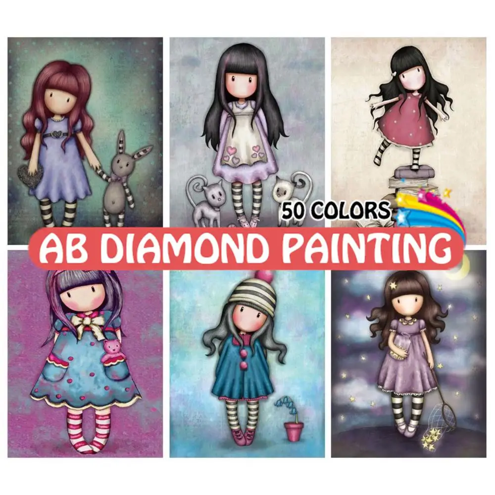 50 Colors 5D DIY Cartoon Little Girl Doll Diamond Painting Embroidery Cross Stitch Mosaic Kit Home Decor Christmas Gift For Kid
50 Colors 5D DIY Cartoon Little Girl Doll Diamond Painting Embroidery Cross Stitch Mosaic Kit Home Decor Christmas Gift For Kid