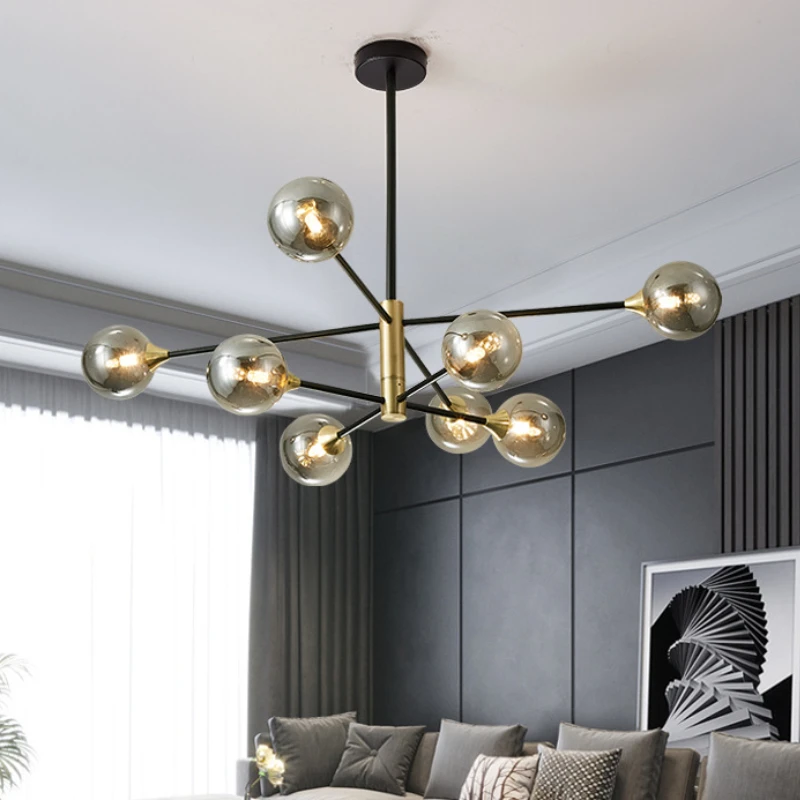 Nordic Modern LED Chandelier Ins Luxury High Quality Glass Balls Hanging Lamp Home Decorate Living Dining Room Lights Fixtures
Nordic Modern LED Chandelier Ins Luxury High Quality Glass Balls Hanging Lamp Home Decorate Living Dining Room Lights Fixtures