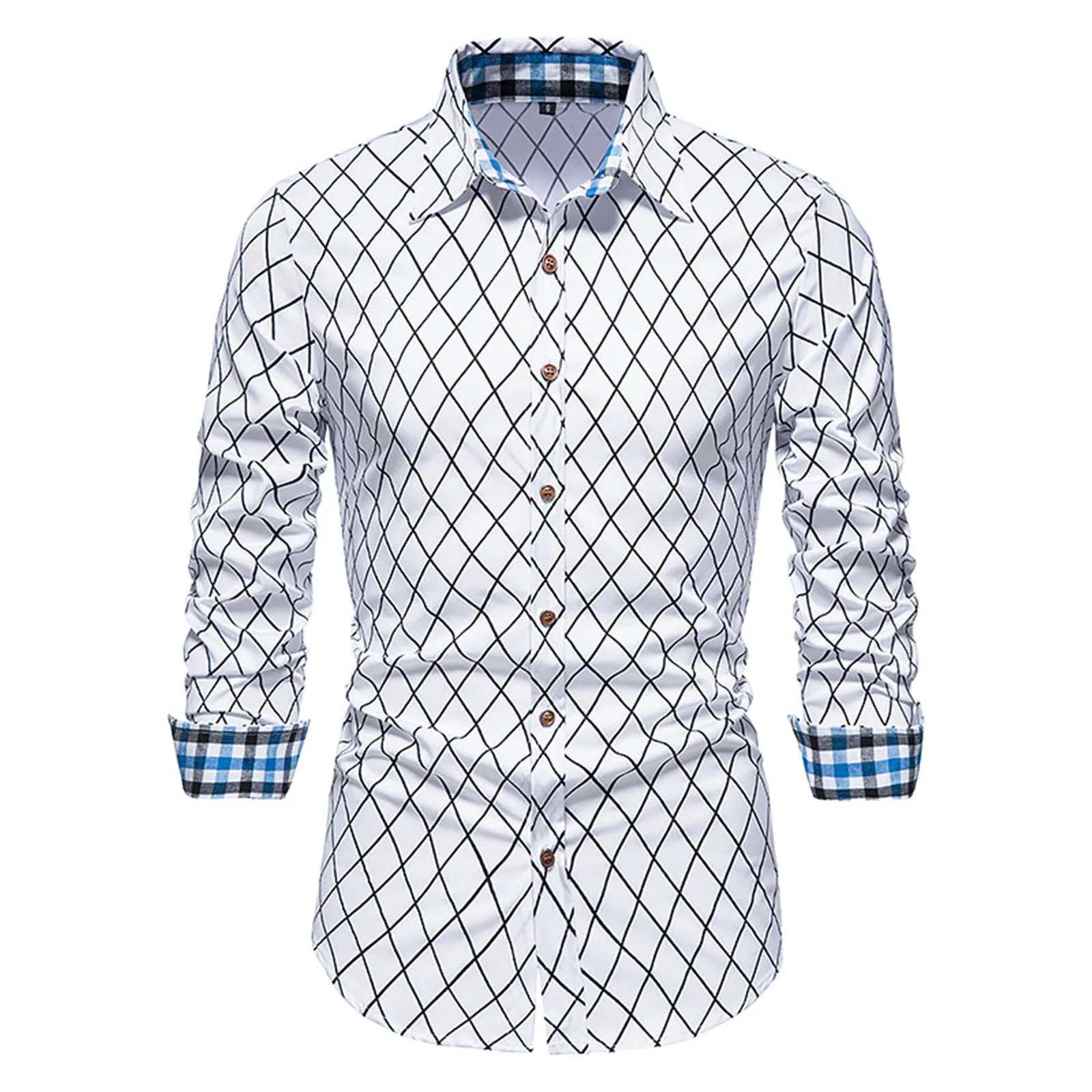 Men's Autumn And Winter Casual Stitching Plaid Long-sleeved Lapel Shirt Mens Turn down Collar Shirt
Men's Autumn And Winter Casual Stitching Plaid Long-sleeved Lapel Shirt Mens Turn down Collar Shirt