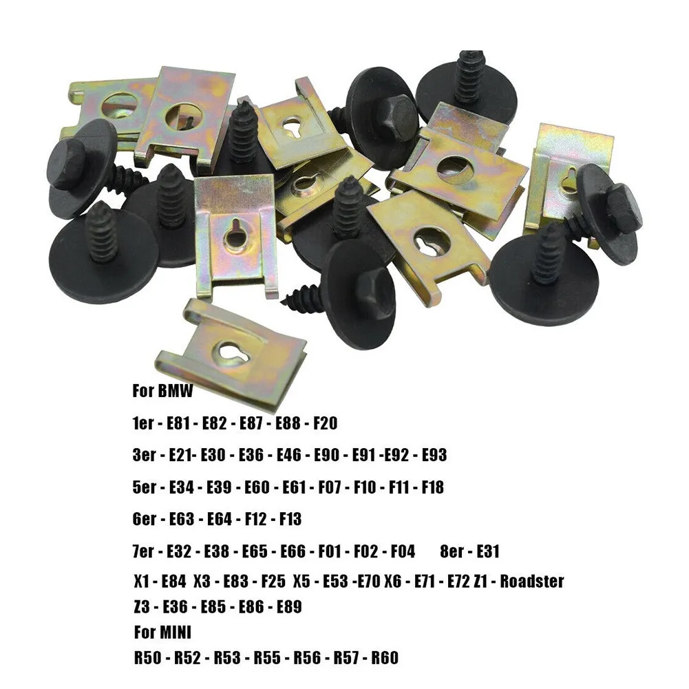 20 PCS Self-Tapping Hex Bolts With Washer U-Nut Speed Fastener Clips Set Screw Fastener For BMW Auto Fastener Car Clip
20 PCS Self-Tapping Hex Bolts With Washer U-Nut Speed Fastener Clips Set Screw Fastener For BMW Auto Fastener Car Clip