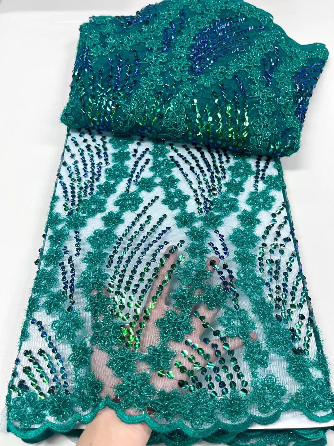 Вышитые Французские тюлевые кружева с блестками фиолетового цвета NJYN124, хорошего качества, для вечернего/свадебного платья 
Вышитые Французские тюлевые кружева с блестками фиолетового цвета NJYN124, хорошего качества, для вечернего/свадебного платья