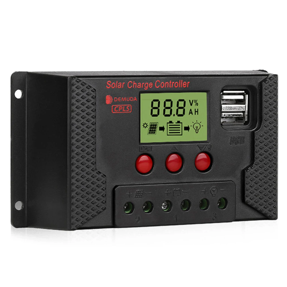10A 20A 30A 12/24V LCD Solar Controller Panel Power Charge Controller Battery Regulator Optimal SOC Controller System Based
10A 20A 30A 12/24V LCD Solar Controller Panel Power Charge Controller Battery Regulator Optimal SOC Controller System Based