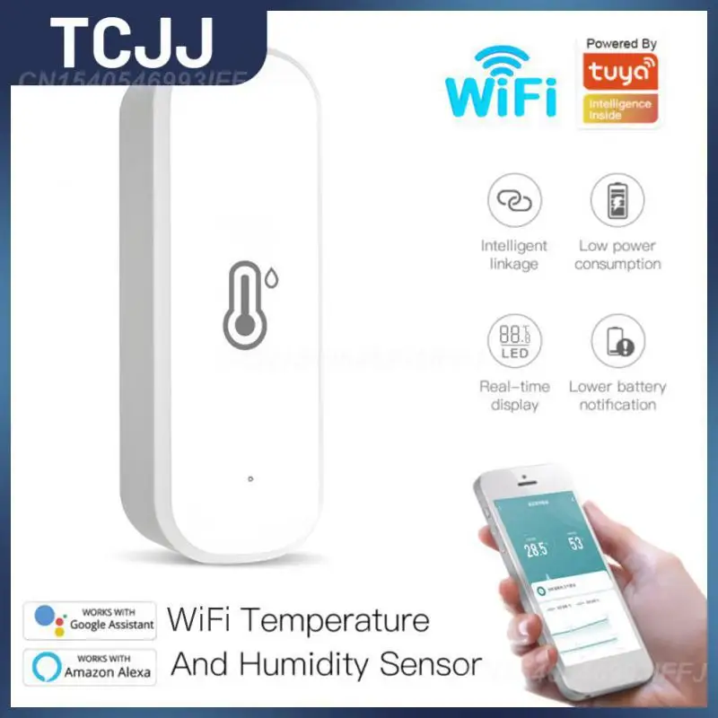 

Mutifunctional Work With Alexa Google Home Temperature And Humidity Sensor Smart Life Control Thermometer Indoor Hygrometer Mini