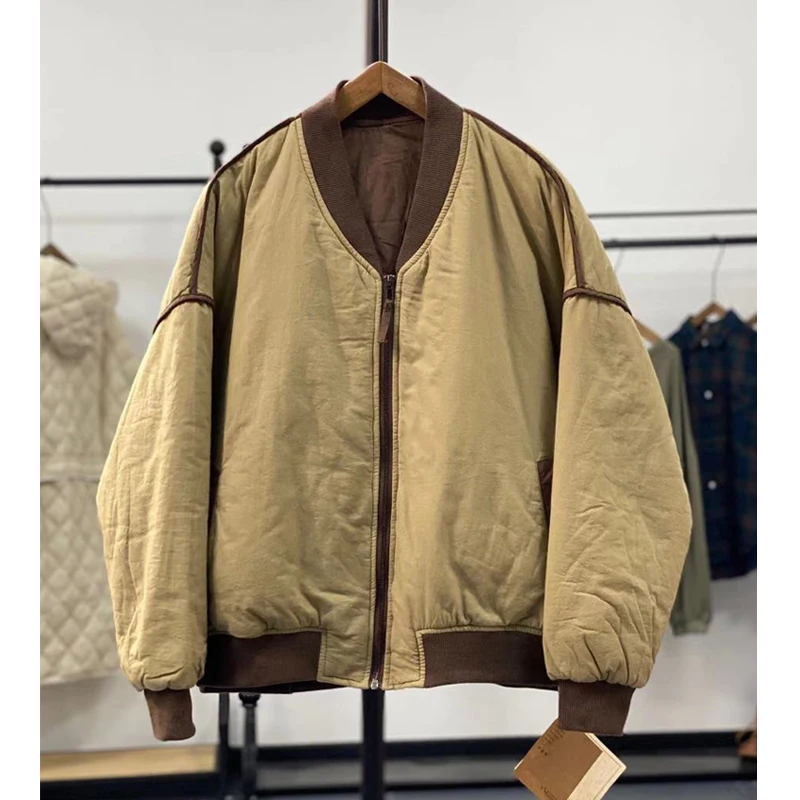 Winter Simple Literature Art Color Contrast Splicing Thickened Cotton Coat Casual Loose and Versatile Long Sleeve Jacket Parka
Winter Simple Literature Art Color Contrast Splicing Thickened Cotton Coat Casual Loose and Versatile Long Sleeve Jacket Parka