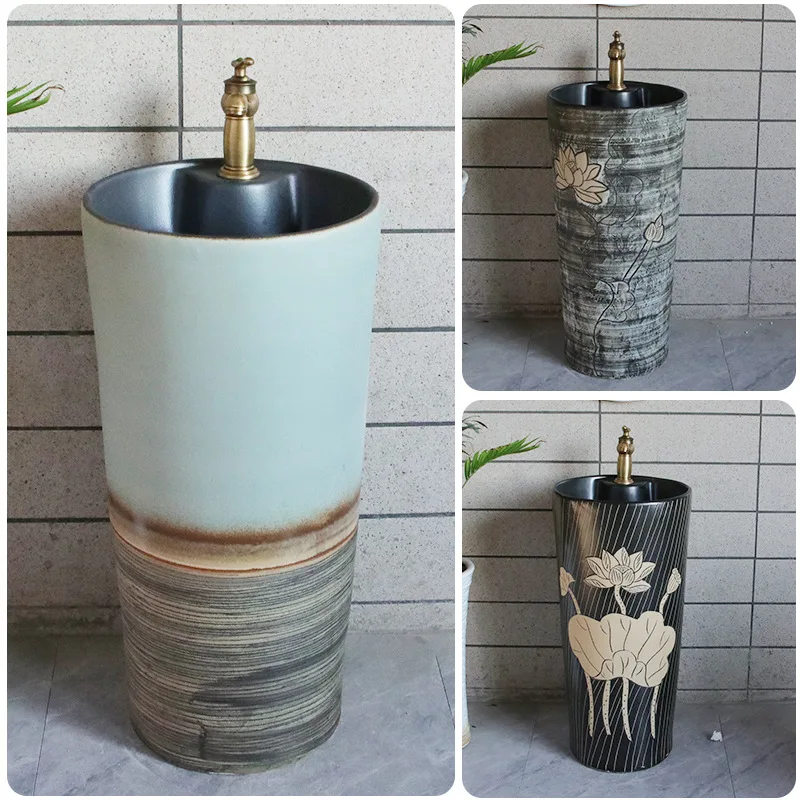 Pedestal Basin Ceramic Basin Balcony Outdoor Bathroom Washbasin Integrated Pedestal Basin Floor Wash Basin
Pedestal Basin Ceramic Basin Balcony Outdoor Bathroom Washbasin Integrated Pedestal Basin Floor Wash Basin