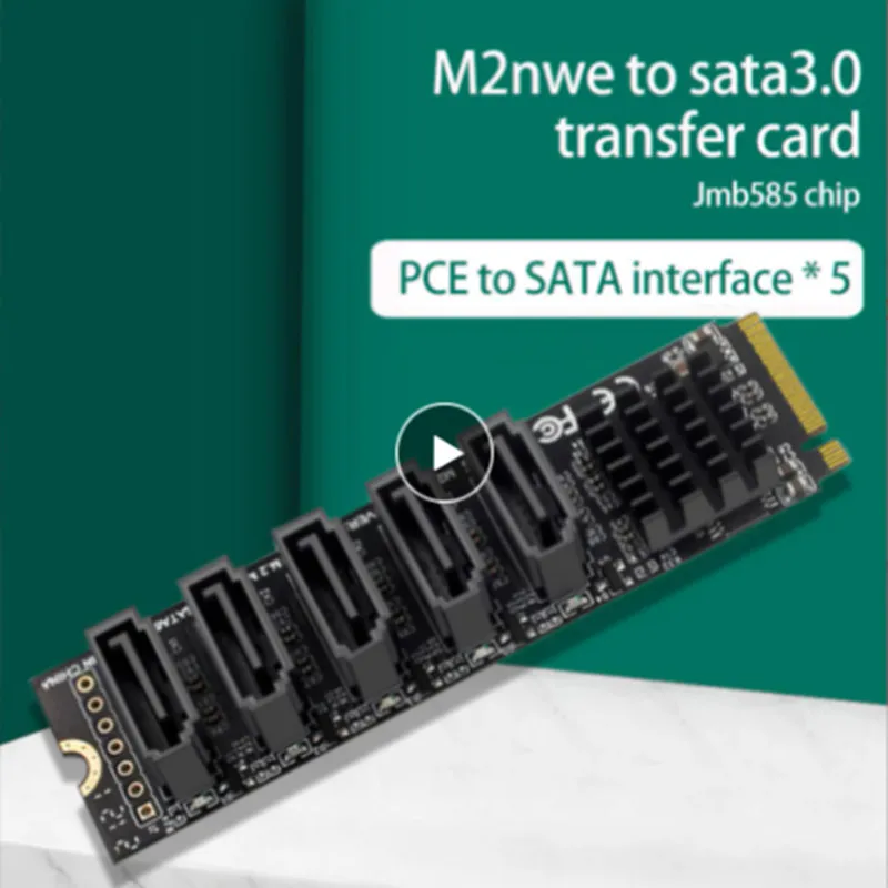 Newest PCI-E To SATA 6G 5 Port Hard Disk Expansion Adapter PH56 M.2 Computer Expansion Card JMB585 Supports PM Function
Newest PCI-E To SATA 6G 5 Port Hard Disk Expansion Adapter PH56 M.2 Computer Expansion Card JMB585 Supports PM Function