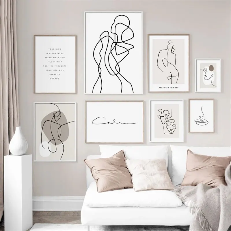 Nordic Minimalist Lines Woman Text Poster Prints Black And White Canvas Painting Living Room Bedroom Home Decor Wall Art Picture
Nordic Minimalist Lines Woman Text Poster Prints Black And White Canvas Painting Living Room Bedroom Home Decor Wall Art Picture