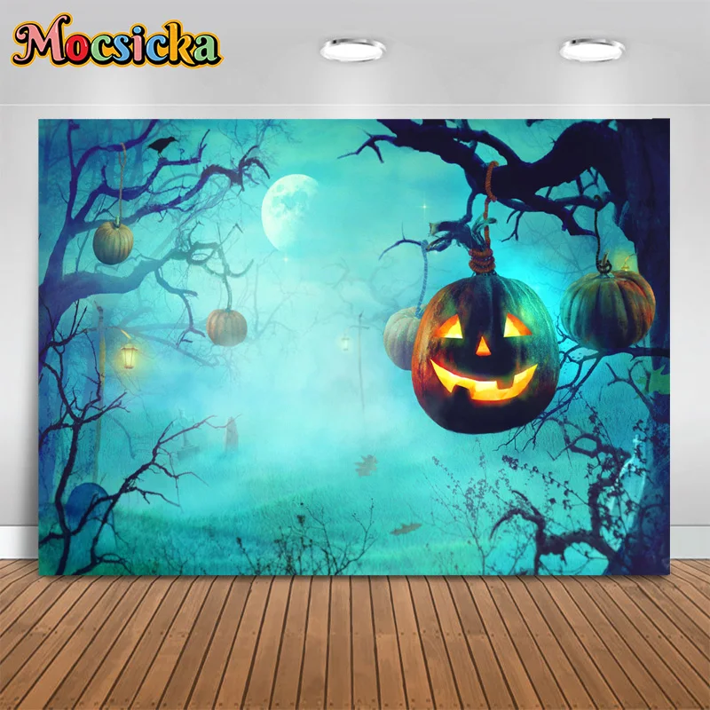 Mocsicka Halloween Photography Background Pumpkin Moon Forest Decor Backdrop Scary Night Birthday Party Kids Photo Studio Banner
Mocsicka Halloween Photography Background Pumpkin Moon Forest Decor Backdrop Scary Night Birthday Party Kids Photo Studio Banner