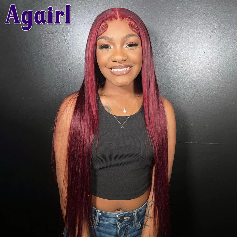 Dark Cherry Red 13X6 Straight Lace Frontal Human Hair Wigs Wine Red Glueless 13X4 Lace Front Wig Dark Burgundy 99J 5X5 Lace Wigs
Dark Cherry Red 13X6 Straight Lace Frontal Human Hair Wigs Wine Red Glueless 13X4 Lace Front Wig Dark Burgundy 99J 5X5 Lace Wigs