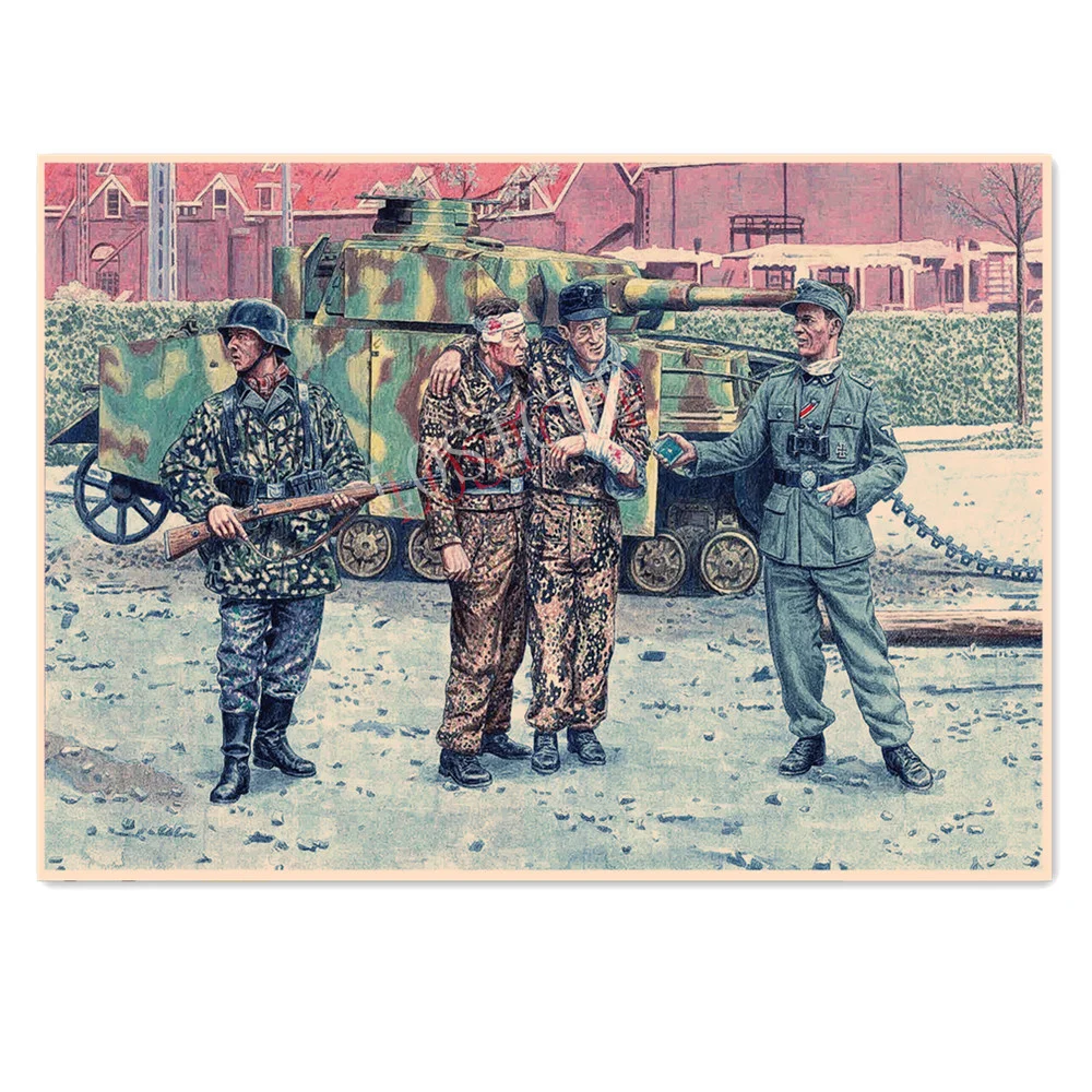 GER soldiers and captive Vintage Kraft Paper Posters WW II War Military Art Retro Home Wall Decor Poster Art Painting Pictures
GER soldiers and captive Vintage Kraft Paper Posters WW II War Military Art Retro Home Wall Decor Poster Art Painting Pictures