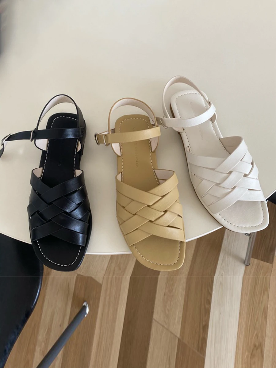 Hollow Patchwork Half Toe Sandals 2022 Woman Elegant Buckle Flats Sandal Bohemian Summer Ladies Vintage Chic Roman Shoes
Hollow Patchwork Half Toe Sandals 2022 Woman Elegant Buckle Flats Sandal Bohemian Summer Ladies Vintage Chic Roman Shoes