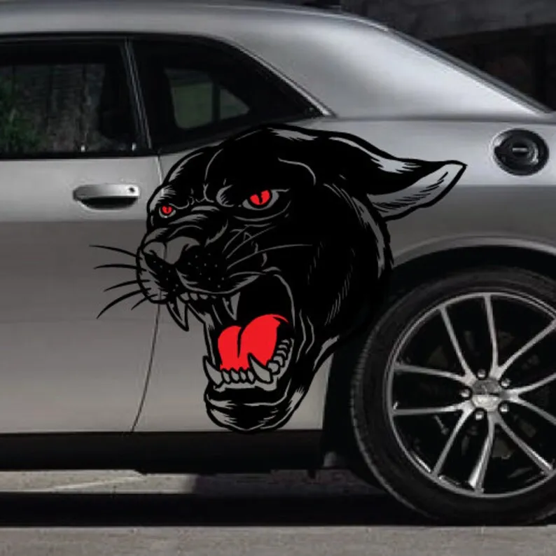 INCLUDES Both Sides - Vintage Cat Running Fits HellCat Challenger Tribal Tattoo Door Pickup Truck Vehicle Car Decal Graphic Viny
INCLUDES Both Sides - Vintage Cat Running Fits HellCat Challenger Tribal Tattoo Door Pickup Truck Vehicle Car Decal Graphic Viny