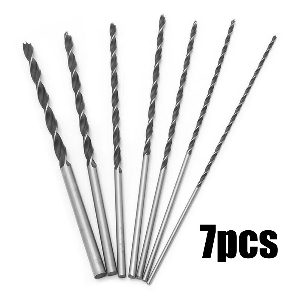 7 Pcs Spiral Drill Bits 200mm Length 4-12mm Diameter Wood Drilling W/ Center Point Drills For Woodworking Tools Accessories
7 Pcs Spiral Drill Bits 200mm Length 4-12mm Diameter Wood Drilling W/ Center Point Drills For Woodworking Tools Accessories