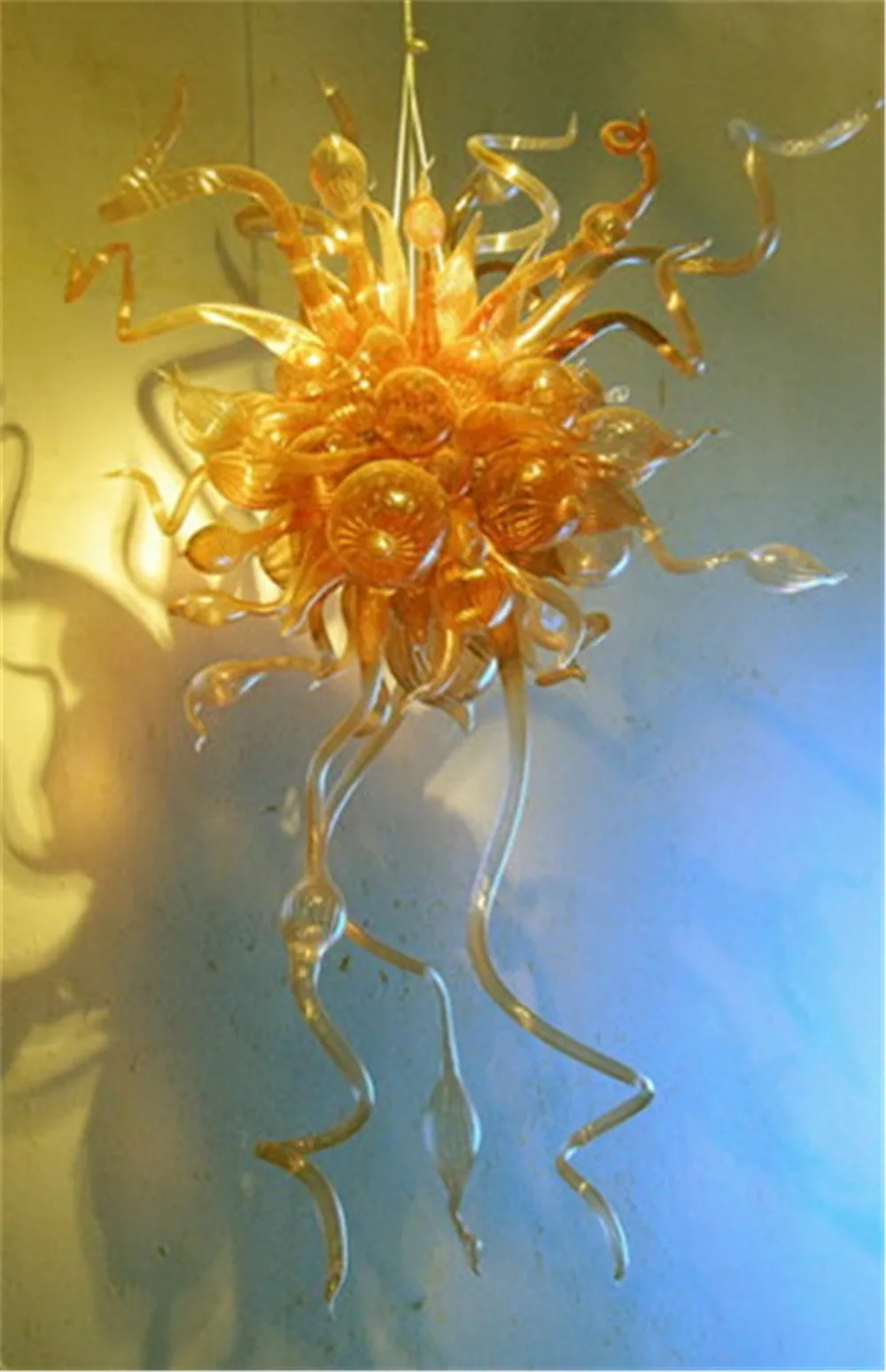 Free Shipping 110v- 240v AC Led Yellow Colored Hand Blown Glass Chandelier Lighting
Free Shipping 110v- 240v AC Led Yellow Colored Hand Blown Glass Chandelier Lighting