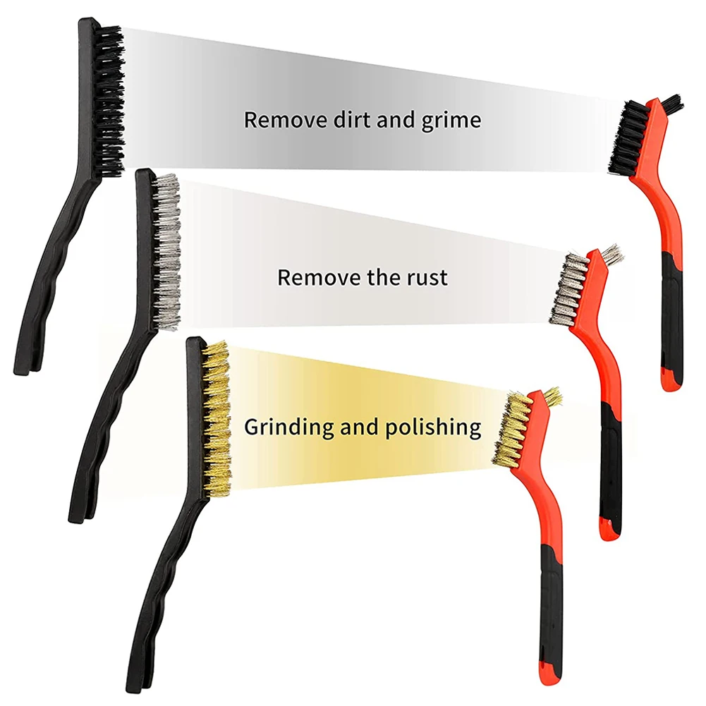 6pcs Wire Brush Set Steel Metal 7/9In Wire Brushes For Rust, Dirt &Amp Cleaning Polishing Rust Brush Metal Cleaning Grinder Fit
6pcs Wire Brush Set Steel Metal 7/9In Wire Brushes For Rust, Dirt &Amp Cleaning Polishing Rust Brush Metal Cleaning Grinder Fit