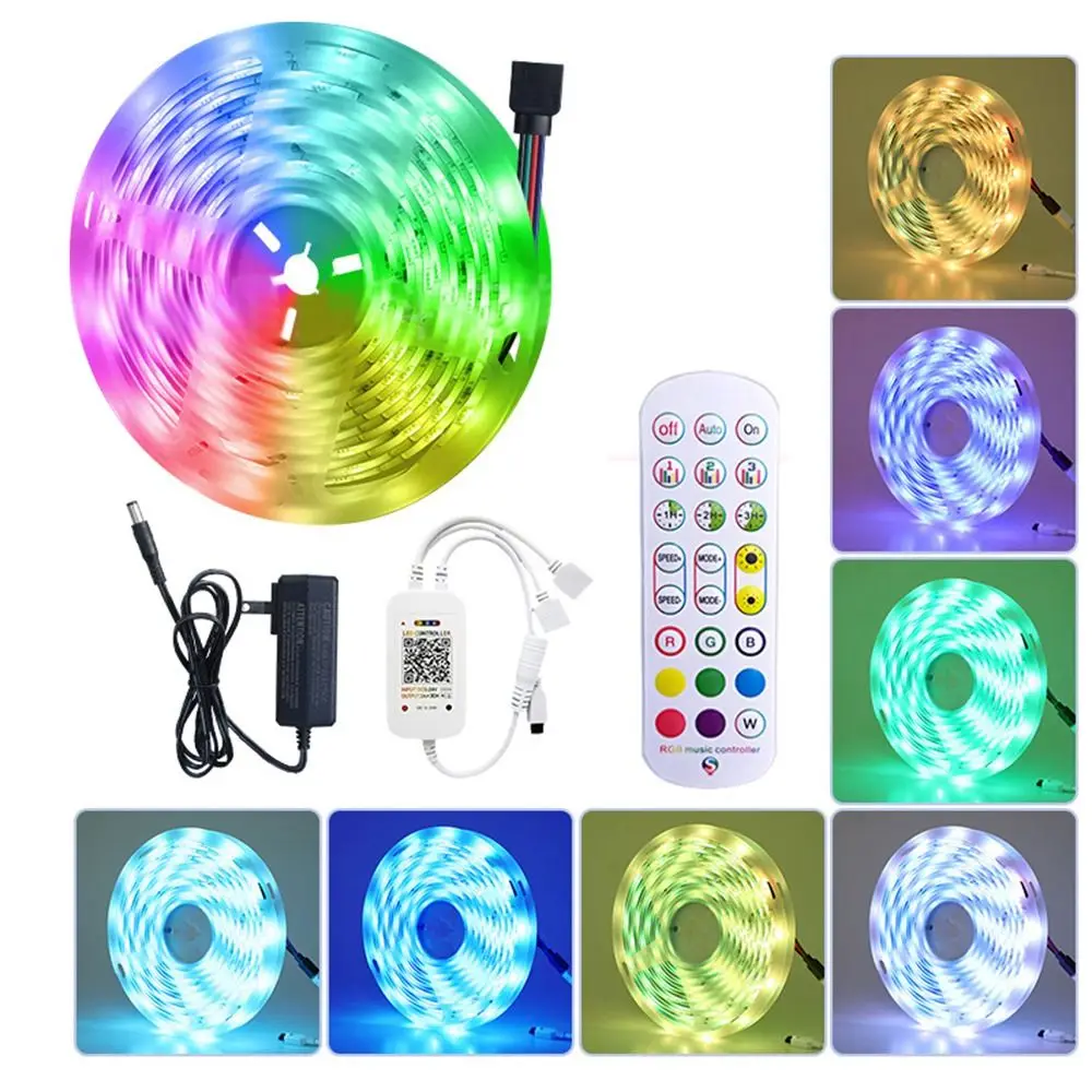 Телевизионная световая лента с изменением цвета, управление через приложение, умная светодиодная ленсветильник с 24 кнопками, 5050, 15 м, неизол... 
Телевизионная световая лента с изменением цвета, управление через приложение, умная светодиодная ленсветильник с 24 кнопками, 5050, 15 м, неизол...