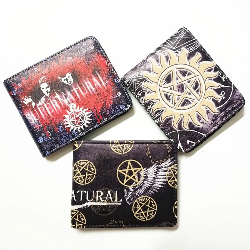 3 Type Supernatural SPN Men Faux Leather Wallet Short PU Bifold Coin Purse Unisex Wallets ID/Credit Card Holder
3 Type Supernatural SPN Men Faux Leather Wallet Short PU Bifold Coin Purse Unisex Wallets ID/Credit Card Holder