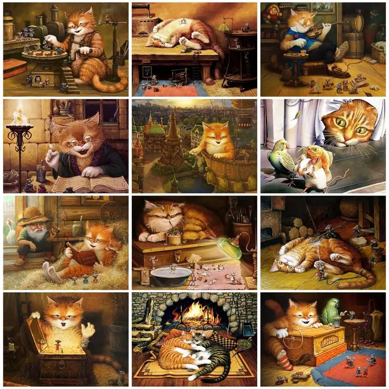 Chenistory 5D DIY Animal Diamond Painting Cat Full Round Diamond Embroidery Landscape Mosaic Cross Stitch Kit Home Decor Gift
Chenistory 5D DIY Animal Diamond Painting Cat Full Round Diamond Embroidery Landscape Mosaic Cross Stitch Kit Home Decor Gift