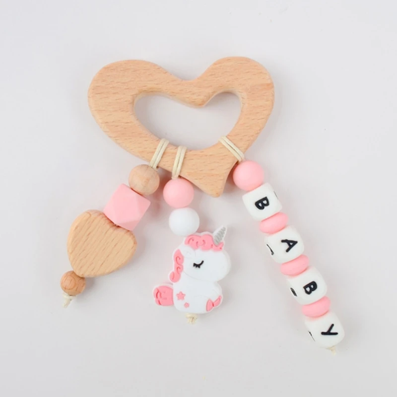 Baby Teething Toy Food Grade Silicone Beads with Wood Ring Soothe Babies Gums Infant Sensory Toy for 3-12 Months
Baby Teething Toy Food Grade Silicone Beads with Wood Ring Soothe Babies Gums Infant Sensory Toy for 3-12 Months