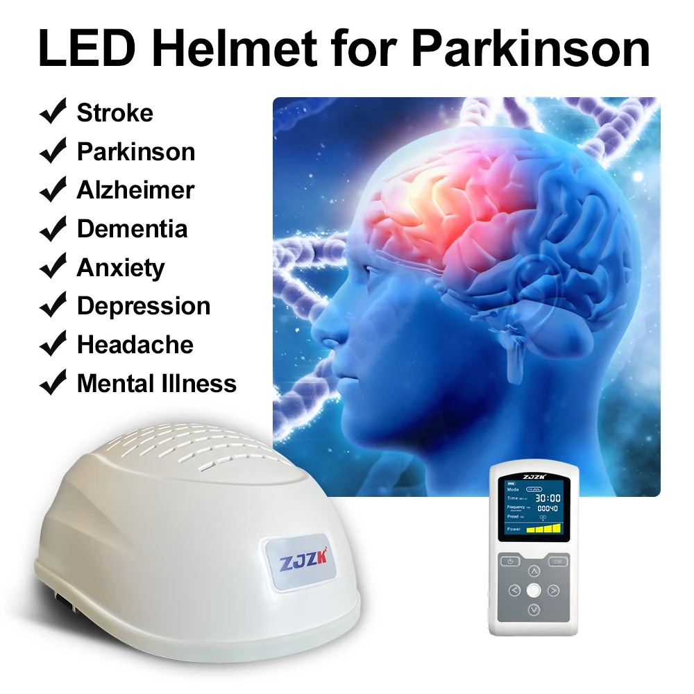 

ZJZK 810nm*280 Physiotherapy LED Brain Helmet Red Light Photobiomodulation for Parkinson Alzheimer Stroke Migraine Treatment