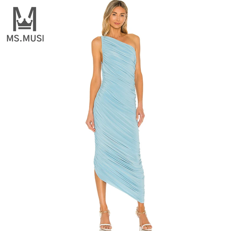 Новинка 2023, модное женское пикантное драпированное платье MSMUSI на одно плечо, без рукавов, с открытой спиной, облегающее платье средней длины для клуба, мероприятия
Новинка 2023, модное женское пикантное драпированное платье MSMUSI на одно плечо, без рукавов, с открытой спиной, облегающее платье средней длины для клуба, мероприятия