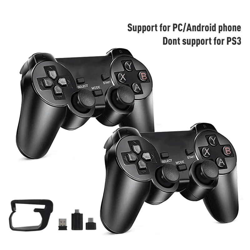 DATA FROG 2 Players 2.4G Wireless Game Gamepad Controller For Android Smart Phone Joystick For PC Joypad With OTG Converter
DATA FROG 2 Players 2.4G Wireless Game Gamepad Controller For Android Smart Phone Joystick For PC Joypad With OTG Converter