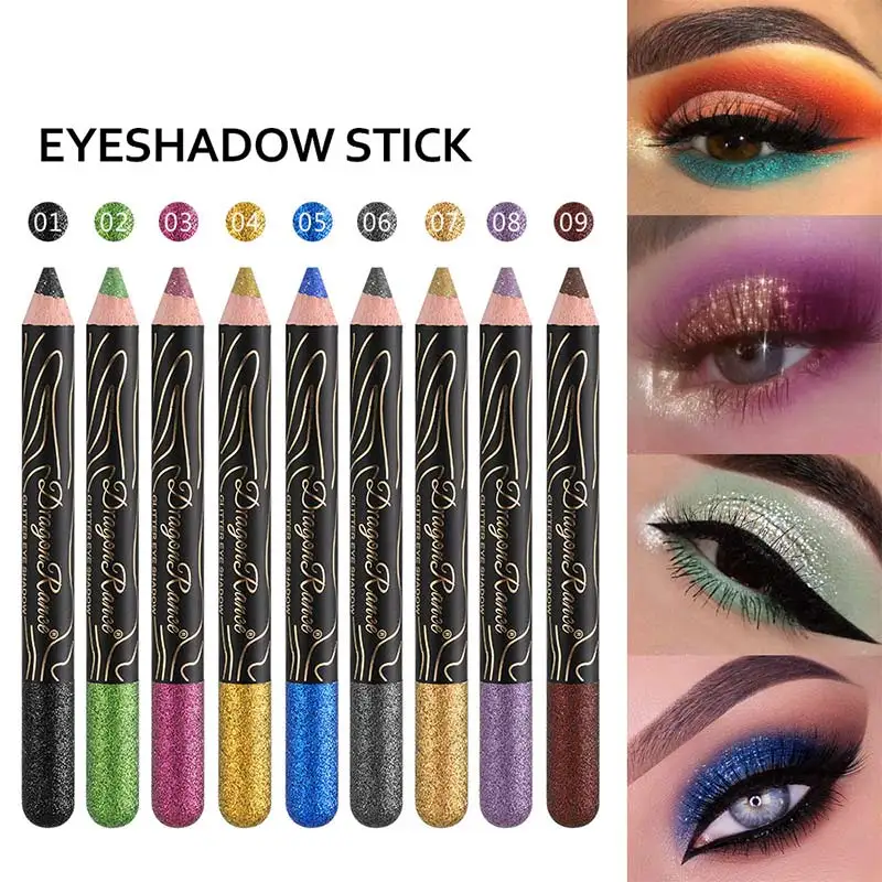 12-color Diamond Glitter Eye Shadow Stick Stick Pearlescent Silkworm Pen Lasting Waterproof Not Blooming Shiny Eye Cosmetics
12-color Diamond Glitter Eye Shadow Stick Stick Pearlescent Silkworm Pen Lasting Waterproof Not Blooming Shiny Eye Cosmetics