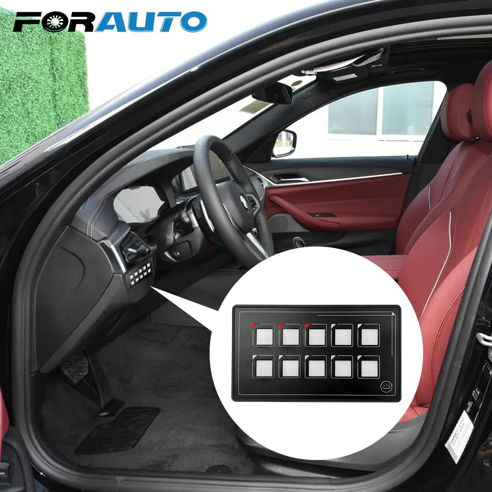 10V-30V Button Switch Panel with Backlight APP Control Universal Circuit Control with PPTC 6 Pin Membrane Control Box USB Cable
10V-30V Button Switch Panel with Backlight APP Control Universal Circuit Control with PPTC 6 Pin Membrane Control Box USB Cable